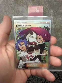 2019 Jesse And James Pokemon TCG Full Art Trainer Card 68/68 Hidden Fates NM - Image 1