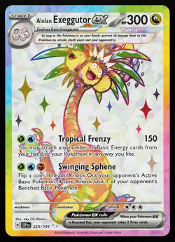 Alolan Exeggutor ex 225/191 Ultra Rare Surging Sparks Pokemon Card - Image 1