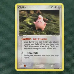 NM Cleffa 21/115 EX Unseen Forces Regular Rare 2005 Nintendo Pokemon Card - Image 1