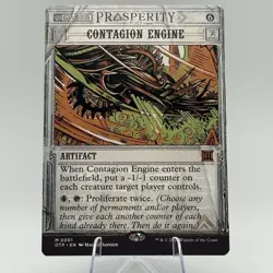 MTG Outlaws of Thunder Junction (Breaking News) - Contagion Engine - OTP - NM - Image 1