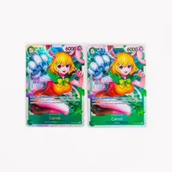 x2 Carrot OP08-023 Super Rare Two Legends ONE PIECE TCG ENGLISH NM - Image 1