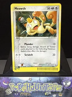 Pokemon Card Meowth 013 Nintendo Black Star Promo Holo Rare Near Mint - Image 1