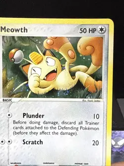 Pokemon Card Meowth 013 Nintendo Black Star Promo Holo Rare Near Mint - Image 2