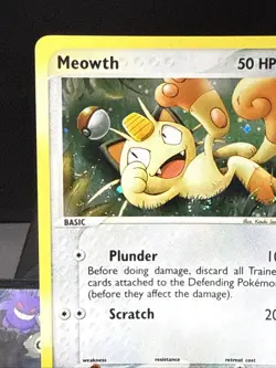 Pokemon Card Meowth 013 Nintendo Black Star Promo Holo Rare Near Mint - Image 3