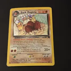 Pokemon TCG Dark Dugtrio 6/82 Team Rocket Holo Rare Unlimited English 50 HP - Image 1
