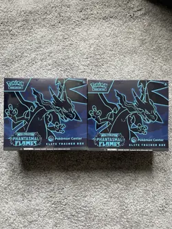 Phantasmal Flames Pokemon Center Elite Trainer Box ETB NEW AND SEALED. X2 - Image 1