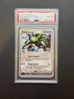 Rayquaza EX #97 (Pokemon Dragon) Vintage 2003 PSA 8 - Image 1