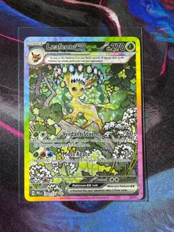Leafeon ex 144/131 Prismatic Evolutions SIR Pokemon TCG NM - Image 1