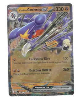 POKEMON TCG DESTINED RIVALS Cynthia's Garchomp EX 104/182 - Image 1