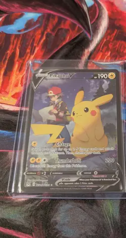 Pikachu V TG16/TG30 Lost Origin Trainer Gallery Holo Rare V Pokemon NM - Image 1