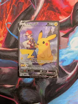 Pikachu V TG16/TG30 Lost Origin Trainer Gallery Holo Rare V Pokemon NM - Image 3