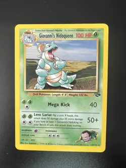 Giovanni's Nidoqueen 23/132 - Pokemon Gym Challenge Unlimited Rare Card WOTC- LP - Image 1