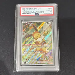 2025 POKEMON SVP EN-SV BLACK STAR PROMO #173 EEVEE PSA 10 - Image 1