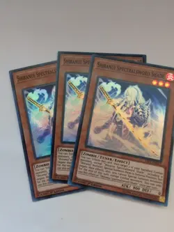 3x (M/NM) Shiranui Spectralsword Shade SAST-EN017 Super Rare 1st Edition YuGiOh - Image 1