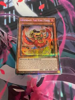 YUGIOH - LEGENDARY FIRE KING PONIX - MP25 - STARLIGHT RARE - NM - 1ST - Image 1