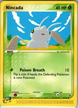 Nincada 66/97 Non Holo Dragon - Pokemon Card - NM - Image 1
