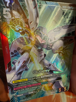 Gundam TCG Card Game Dual Impact GD02-036 LR+ Qubeley Alt Art NM Rare - Image 3