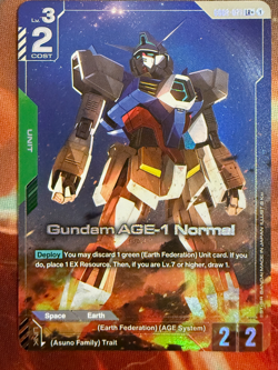 Gundam AGE-1 Normal Gundam Card Game Dual Impact GD02-021 Alt Art - Image 1