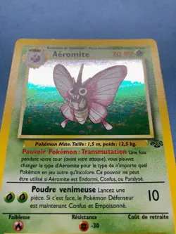 US Seller- French Pokemon Holo Venomoth (Aeromite) – Jungle Set 13/64 – LP - Image 3