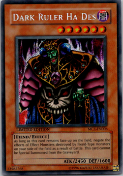 Dark Ruler Ha Des MC1-EN006 YuGiOh! Rare - Limited Edition - Image 1