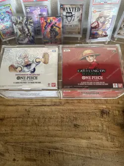 Bandai One Piece TCG English OP05 OP13 Booster Box W/ Acrylic Case New Sealed - Image 1
