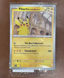 10x Pikachu At The Museum Pokemon Natural History Museum Jumbo Promo Card NEW - Image 1