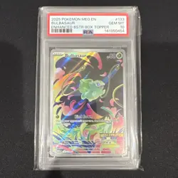 2025 Pokemon Mega Evolution Bulbasaur Stamped PSA 10 #133/132 - Image 1