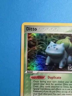 2005 POKEMON DITTO EX DELTA SPECIES 36/113 DITTO REV. HOLO STAMPED TCG - Image 2