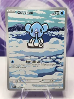 Pokemon TCG Cubchoo Illustration Rare Black Bolt 109/086 NM - Image 1