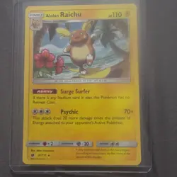 Pokemon Alolan Raichu Rare Card 31/111 110 HP Psychic Surge 2017 - Image 1