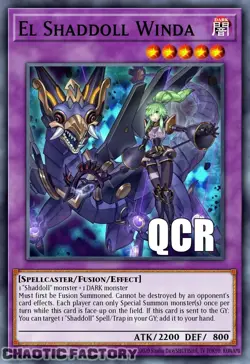 YUGIOH RA04-EN052 ALT ART QCR ONLY El Shaddoll Winda Quarter Century Secret Rare - Image 1