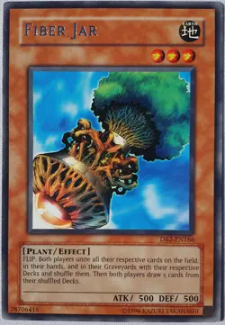 Yugioh 1x Fiber Jar DB2-EN166 Rare Unlimited Edition Near Mint Dark Beginnings 2 - Image 1