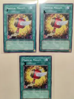 3x Magical Mallet SD09-EN027 1st Edition Yugioh! LP - Image 1