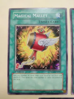 3x Magical Mallet SD09-EN027 1st Edition Yugioh! LP - Image 2