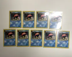 Pokemon Kabuto Neo Discovery WOTC Lot (Mint/NM) 56/75 - 9 Vintage cards - Image 1