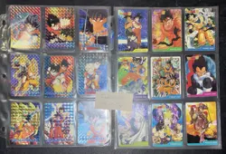 Rare Vintage Dragon Ball Z Card Lot Of 18 Sheets Plus 1 Extra (163 Cards) - Image 5