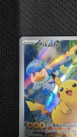 Pikachu 027 POKEMON CENTER STAMPED PROMO Scarlet & Violet HOLO NM Pokemon Card - Image 2