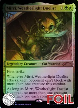 MTG Mirri, Weatherlight Duelist (26) | NM Foil | Secret Lair OMG KITTIES! {SLD} - Image 1