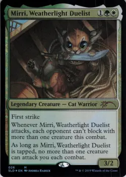 MTG Mirri, Weatherlight Duelist (26) | NM Foil | Secret Lair OMG KITTIES! {SLD} - Image 2