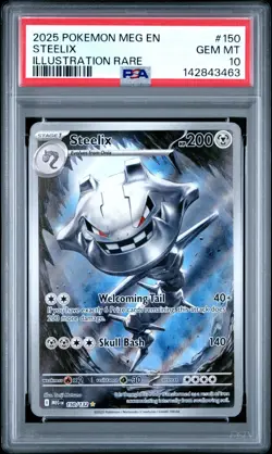 PSA 10 STEELIX 150/132 ILLUSTRATION RARE MEGA EVOLUTION POKEMON 😍 - Image 1
