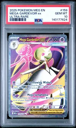 PSA 10 MEGA GARDEVOIR EX 159/132 ULTRA RARE MEGA EVOLUTION POKEMON 😍 - Image 1