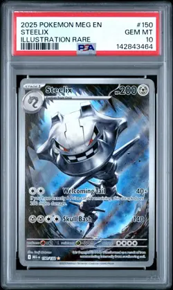 PSA 10 STEELIX 150/132 ILLUSTRATION RARE MEGA EVOLUTION POKEMON 😍 - Image 1