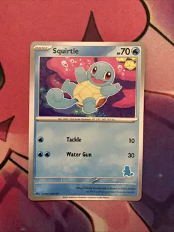Squirtle My First Battle Silver Border Deck Exclusive Stamp Pokemon English NM - Image 1