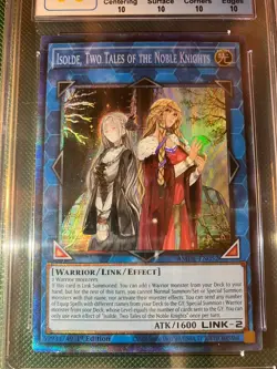 Yugioh Isolde, Two Tales of the Noble Knights AMDE-052 Collector's 1st Ed CGC 10 - Image 2