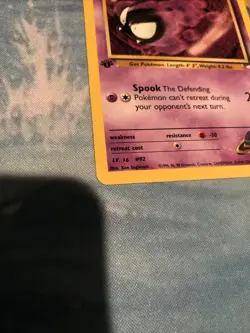 1st Edition Sabrina's Gastly 93/132 Gym Heroes Vintage Pokemon Card - LP - Image 2