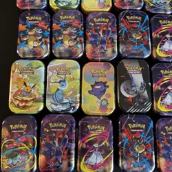 Lot Of 35 Pokemon Prismatic Evolution 151, me, Opened Mini Tins Empty No cards - Image 2
