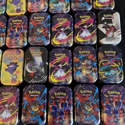 Lot Of 35 Pokemon Prismatic Evolution 151, me, Opened Mini Tins Empty No cards - Image 3
