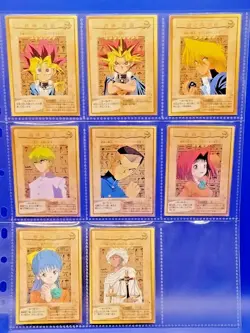 yu-gi-oh bandai yugioh bandai character cards no.1-8 8set japanese - Image 1