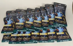 MTG – Lord of the Rings 15 Sleeved Set Booster Packs | Sealed | QTY 15 | LOTR - Image 2