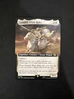 Gandalf, White Rider (Extended Art) Universes Beyond: the Lord of the Ring Mint - Image 1